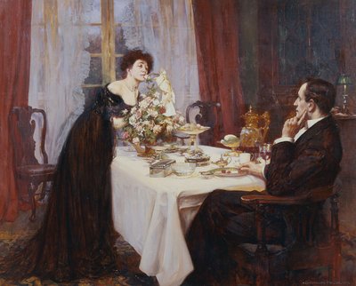 Das Jubiläum, Ich liebe dich bis zur Ebene des alltäglichen ruhigsten Bedürfnisses - Elizabeth Barrett Browning, 1909 von Albert Chevallier Tayler